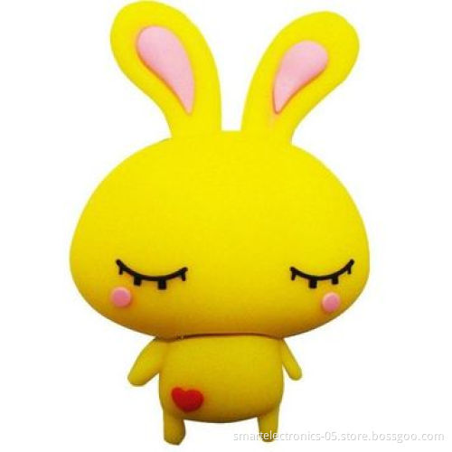 Cartoon USB Flash Drive/Free Customized Package/Printing, 3-year Warranty, 64MB-128GB, Grade A